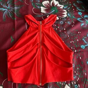 Lulu's Scarlet Halter Tank Top